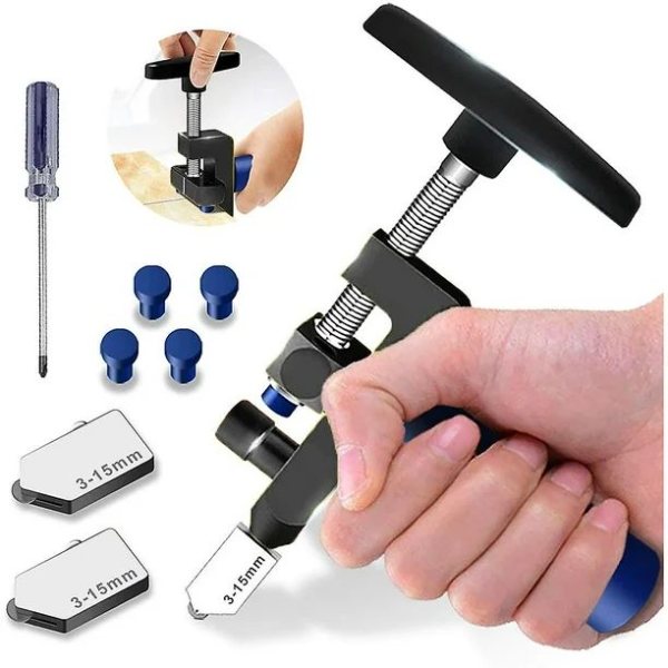 Kit Profesional 2 en 1 para Corte de Baldosa y Vidrio