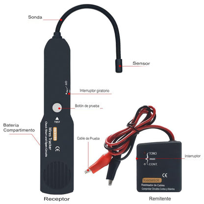 Rastreador Cables y Comprobador Circuito