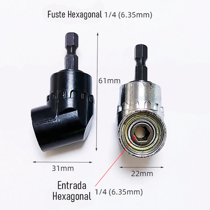 ADAPTADOR DE ANGULO DESTORNILLADOR PARA TALADRO