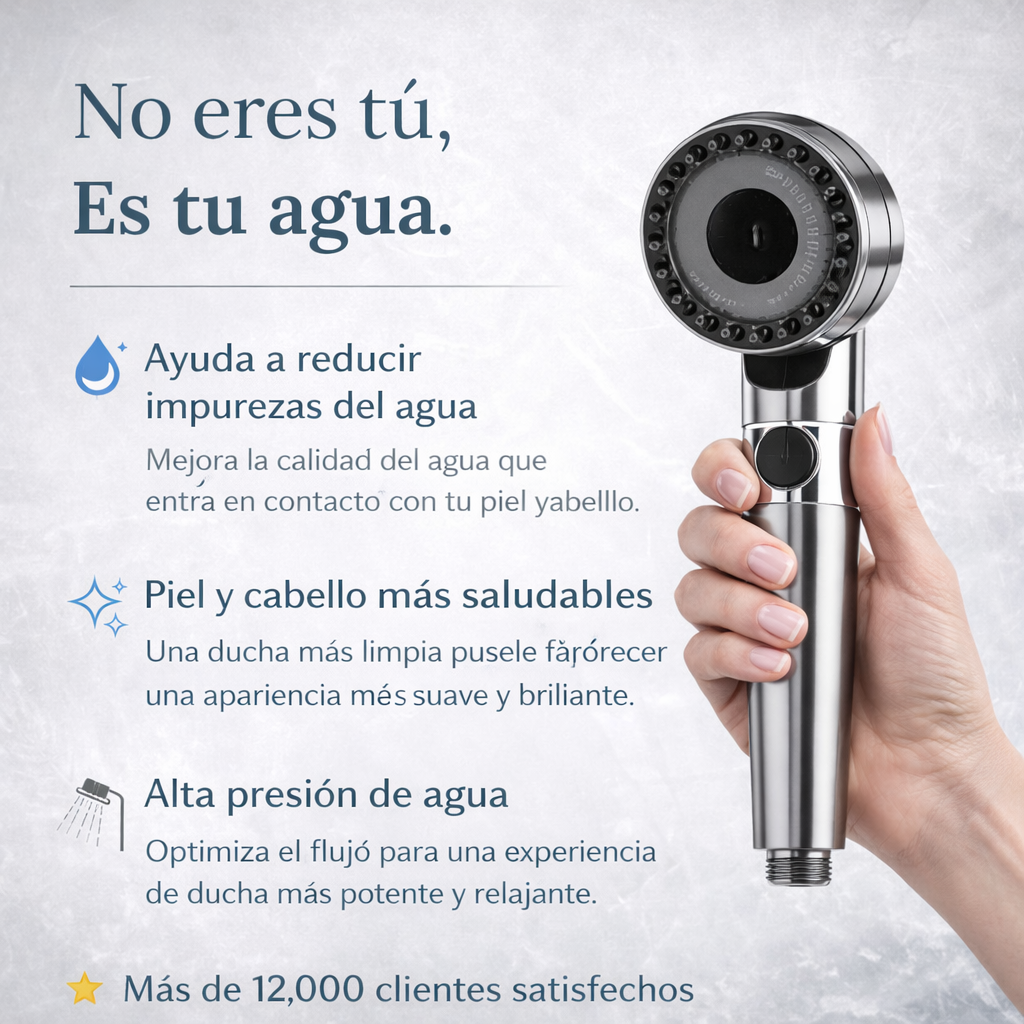 Masajeador de ducha con 3 modos